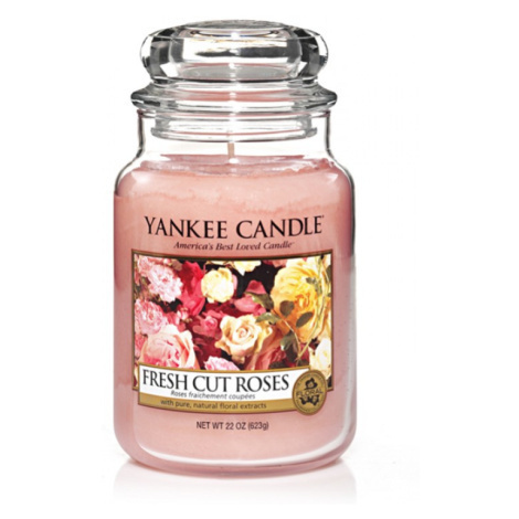 Sviečka YANKEE CANDLE FRESH CUT ROSES Sviečka YANKEE CANDLE FRESH CUT ROSES
