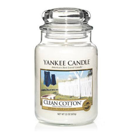 Sviečka YANKEE CANDLE CLEAN COTTON