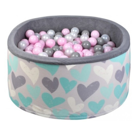 Suchý bazén s loptičkami IsoTrade - srdiečka