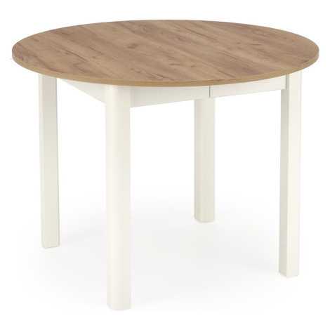 Rozkladací jedálenský stôl RINGO remeselný dub/biely