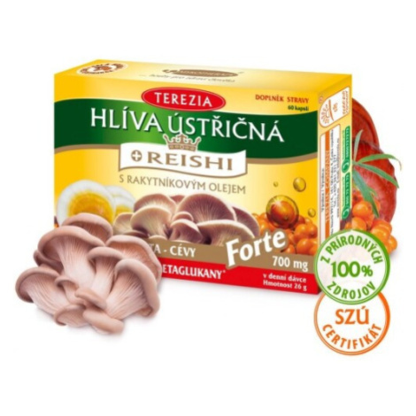 TEREZIA Hliva ustricová + reishi 60 kapsúl