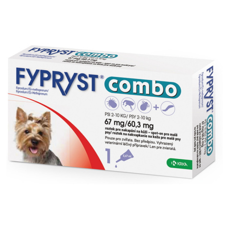 FYPRYST combo spot-on 67 mg/60,3 mg malé psy 2-10 kg