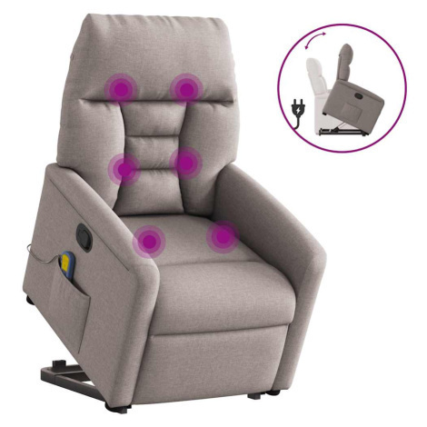 vidaXL Zdvíhacie a sklápacie masážne kreslo