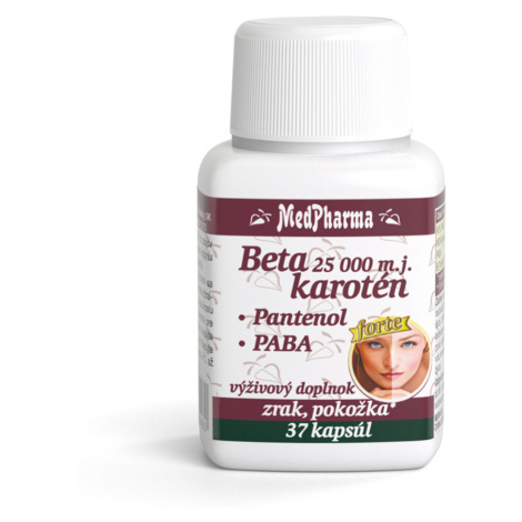 MEDPHARMA Beta karoten forte 25 000 m.j. + PABA + panthenol