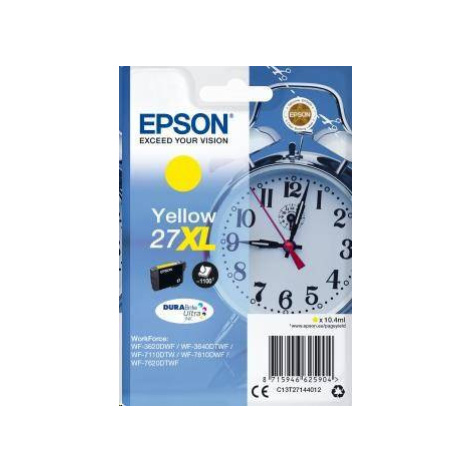 Atramentová tyčinka EPSON Singlepack "Budík" žltá 27XL DURABrite Ultra Ink