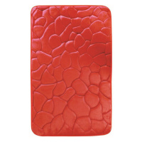 VOPI Kúpeľňová predložka s pamäťovou penou Kamene červená, 40 x 50 cm