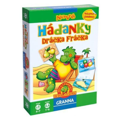 Granna Nové Hádanky Dráčka Fráčka s nálepkami CZ verzia