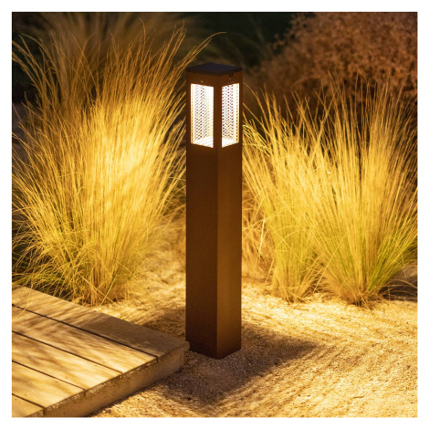 LED solárne cestné svetlo Tradition Sensor Corten 90cm