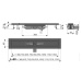 Alcadrain Podlahový žľab s okrajom pre perforovaný rošt, čierna-mat APZ101BLACK-850 APZ101BLACK-