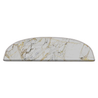 Biele nášľapy na schody v súprave 16 ks 20x65 cm Marble Art – Vitaus