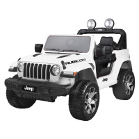 mamido Detské elektrické autíčko Jeep Wrangler Rubicon 4x4 biele