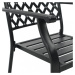 Stohovateľné záhradné stoličky 4 ks čierna Dekorhome,Stohovateľné záhradné stoličky 4 ks čierna 