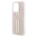 Guess IML 4G Gold Stripe Zadný Kryt pre iPhone 15 Pro Pink