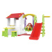 mamido  Detský záhradný domček 5v1 s červenou strechou