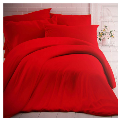 Kvalitex Bavlnené obliečky červená, 240 x 200 cm, 2 ks 70 x 90 cm