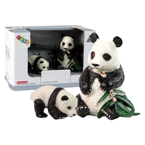 mamido  Sada pandy veľké s figúrkami mladých a bambusových pánd