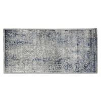 PLOCHO TKANÝ KOBEREC, 200/290 cm, modrá, sivá