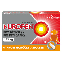 NUROFEN pre deti čapíky 125 mg, 1 x 10 ks