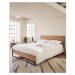 Dvojlôžková posteľ s roštom v prírodnej farbe 160x200 cm Taiana – Kave Home