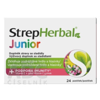 StrepHerbal Junior s vitamínom C a zinkom 24 pastiliek