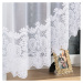 Biela žakarová záclona DARIA 300x160 cm