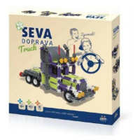 Stavebnica Seva Doprava Truck plast 402 dielikov v krabici 35x33x5cm