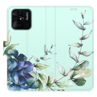 Flipové puzdro iSaprio - Blue Flowers - Xiaomi Redmi 10C