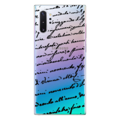 Plastové puzdro iSaprio - Handwriting 01 - black - Samsung Galaxy Note 10+