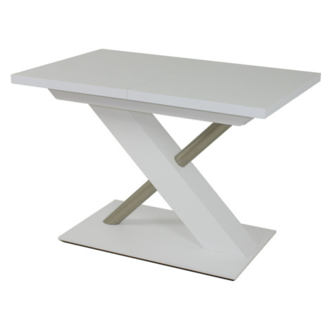 Sconto Jedálenský stôl UTENDI 1 biela, šírka 120 cm, rozkladací Houseland