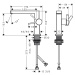 Hansgrohe Tecturis E, páková umývadlová batéria 110 Fine CoolStart EcoSmart+ s odtokovou garnitú