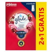 Glade Touch & Fresh Luscious cherry&peony aerosólový osviežovač vzduchu náplň 3ks x10ml