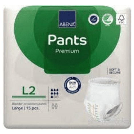ABENA Pants premium L2 navliekacie plienkové nohavičky  boky 100-140 cm savosť 1900 ml 15 ks