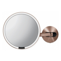 Kozmetické zrkadielko Simplehuman Wall Rose Gold nerez oceľ SHST3021