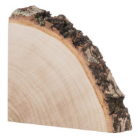 Drevená podložka zo štvrtiny kmeňa brezy