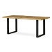 Sconto Jedálenský stôl ADDY dub divoký/čierna, šírka 180 cm