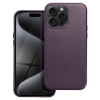 Leather Mag Cover Apple iPhone 15 Pro Max dark violet