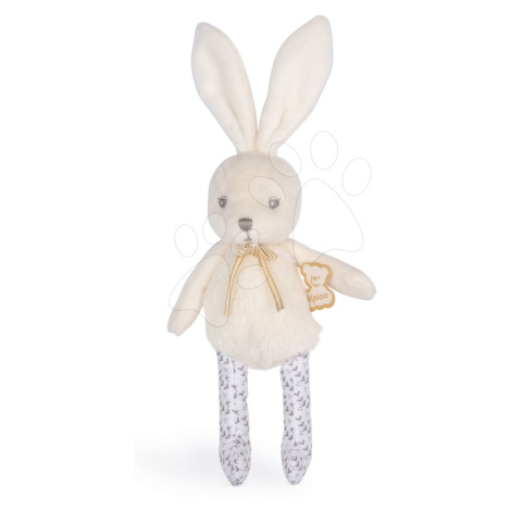 Plyšová bábika zajačik Doll Rattle Mini Perle Kaloo krémový 17 cm mäkký materiál s jemnou hrkálk
