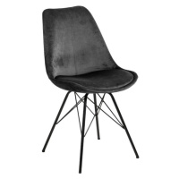 Čierna/sivá jedálenská stolička Eris – Actona