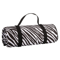 Čierno-biela pikniková deka Navigate Zebra Stripes, 150 x 140 cm