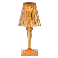 Stolná lampa Kartell LED na batérie, oranžová pastelová, IP54