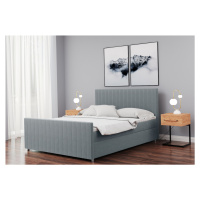 Expedo Čalúnená posteľ boxspring SANTINO + topper, 140x200, matt velvet 83