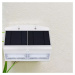 Záhradné LED nástenné svietidlo solárne 6,8W, 4000K, 800lm, biele VT-767-7 (V-TAC)