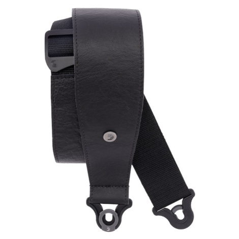 D'Addario Comfort Leather Auto Lock Guitar Strap Black