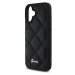 Guess PU Leather Quilted Zadný Kryt pre iPhone 16 Black