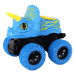 mamido Elektrické autíčko Terénne Tlačidlo Triceratops Gumové kolesá Modrá