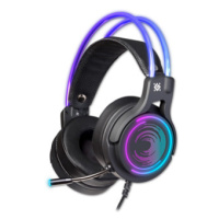 Defender Cosmo Pro RGB, herní sluchátka s mikrofonem, ovládání hlasitosti, černá, 7.1 (virtuálně