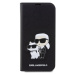 Karl Lagerfeld PU Saffiano Karl and Choupette NFT Book Puzdro pre iPhone 14 Pro Black