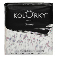 KOLORKY Night - L (8-13 kg) nočné jednorázové ekoplienky 19 ks