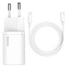 Nabíjačka Baseus Super Si Quick Charger 1C 20W with USB-C cable for Lightning 1m (white)