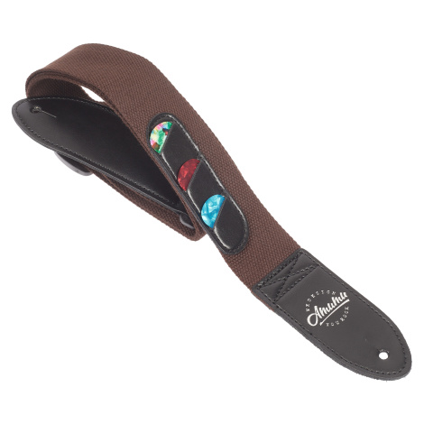 Amumu Cotton Pickholder Strap Brown